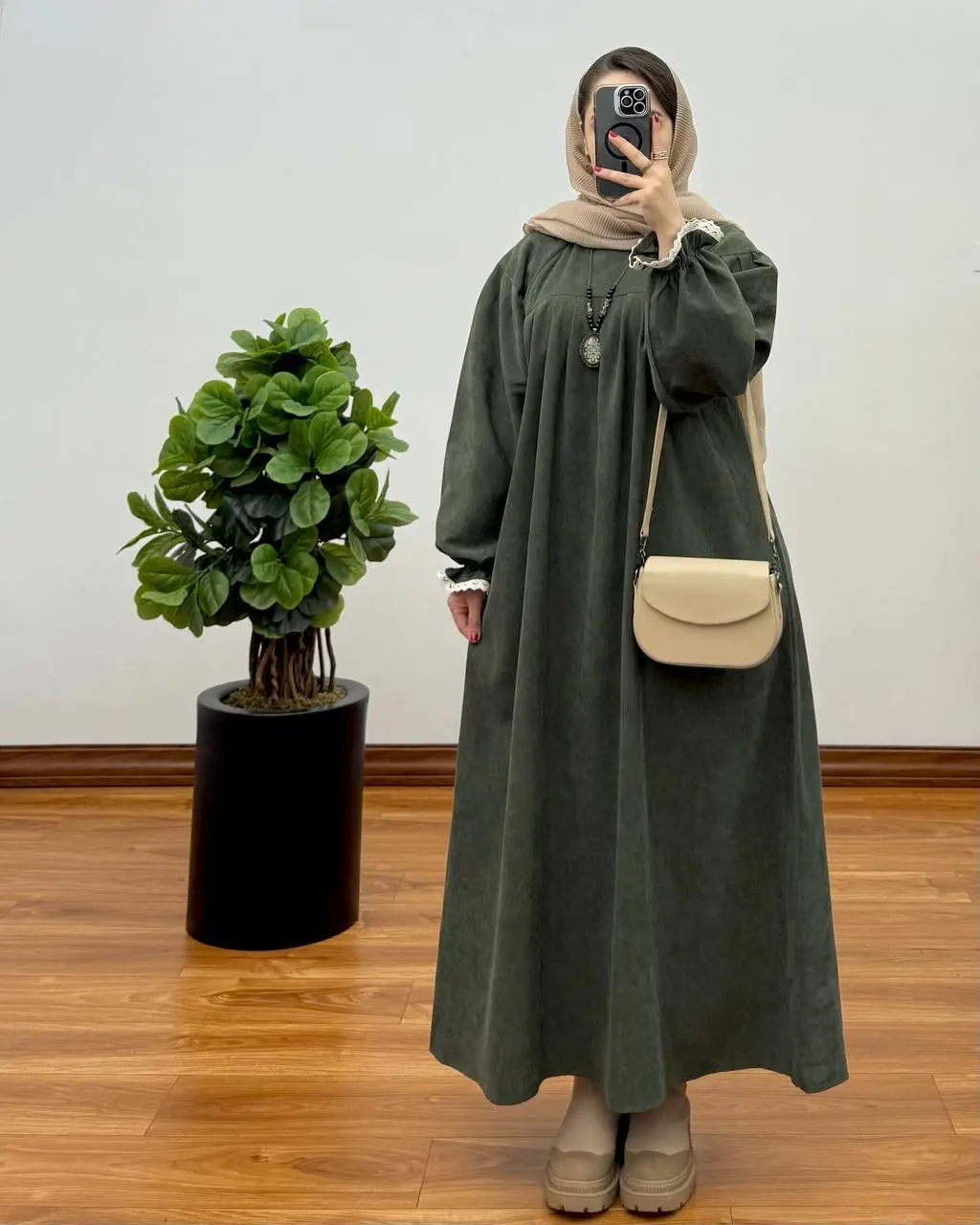 مانتو آیناز ( با پارچه کبریتی ) ۲